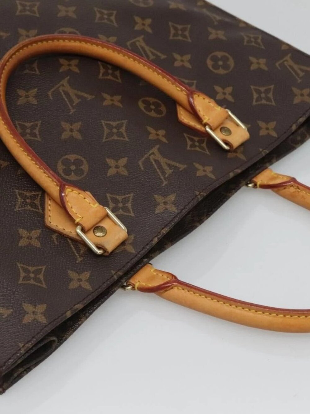 LOUIS VUITTON Monogram Sac Plat Hand Bag M51140 LV Auth - Picture 6 of 13